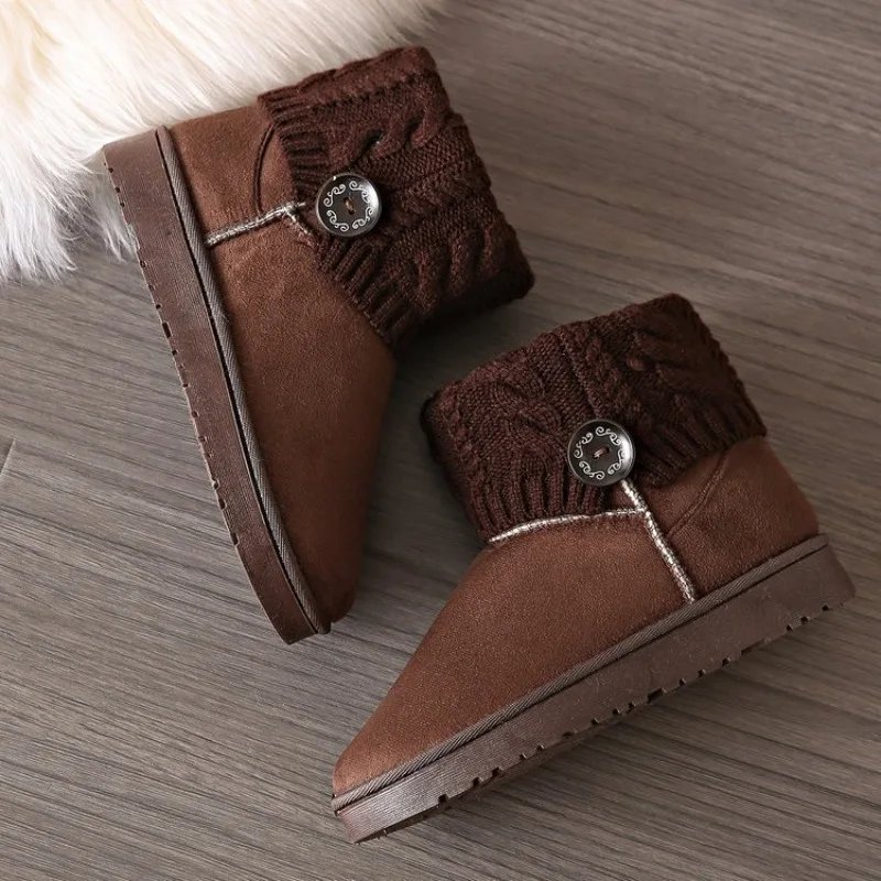 Women's Snow Boots Splicing Comfortable and Elegant Designer Luxury On Promotion Boot Ladies Shoes