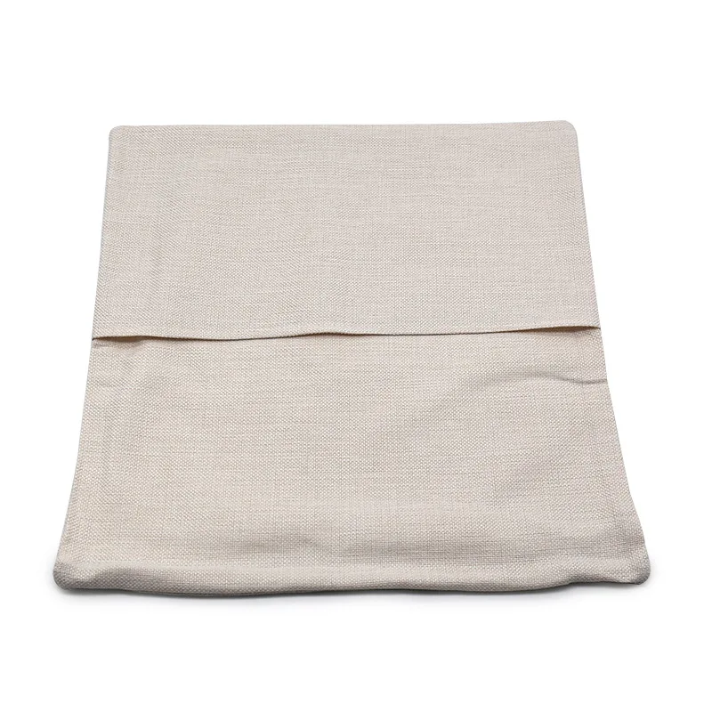 Linen bolso Pillow Cases, Sublimação Blanks, bolso, aniversário, Natal, Thanksgiving Day Gifts, frete grátis, 16 ", 5pcs por lote