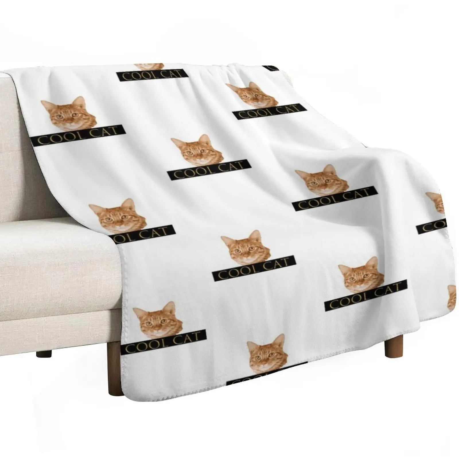 Cool Ginger cat Throw Blanket Luxury Vintage Comforter Sofa Quilt Personalized Gift for babies Blankets