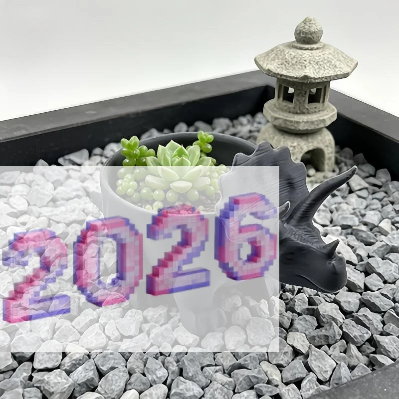 Multi-purpose 3D Printed Dinosaur Flowerpot Desktop Decoration Ornaments Mini Flower Pot Funny Pot For Office Planting Gifts