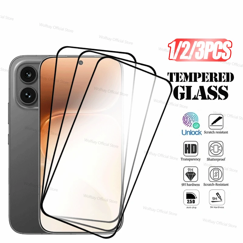 

1/2/3PCS Screen Protector For Honor 600 Pro Tempered Glass Honor 600 Pro Full Glue Cover Protective Phone Glass Honor 600 Pro