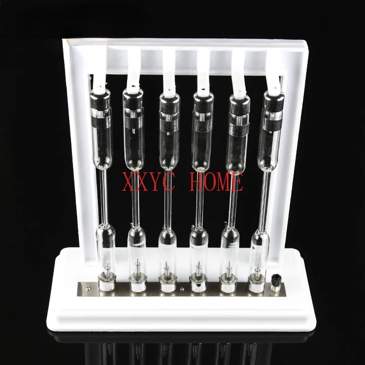 25107 Six  Tubes Hydrogen Strontium Hg Ne Ar Emission Spectroscop Atomic Physics Instrument