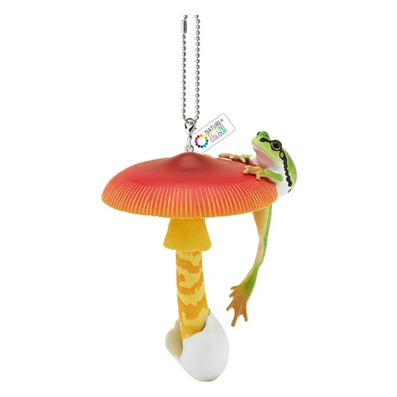 Gashapon Capsule Speelgoed Paddestoelen Regen Kikkers Tas Hanger Miniatuur Model Figuur Anime Leuke Kawaii Sleutelhanger Gift