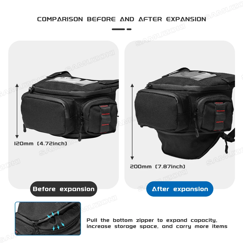 Motorcycle Handlebar Bag Fuel Tank Bag Windscreen Bag Mobile Phone Touch Screen Earphone Bag for vespa gts300 tmax 560 530 xmax