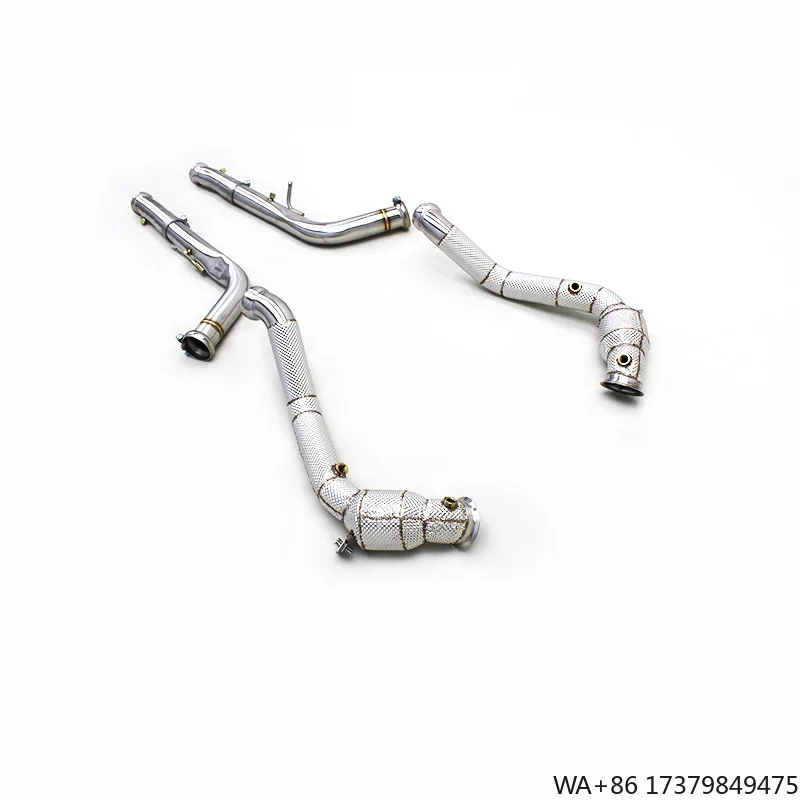 

Custom Engine Catted Header for Mercedes-Benz G500 G550 W464 2020-2023 Heat Shield High Flow Pipe With Catalyst Exhaust Muffler