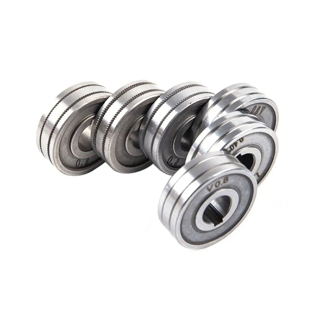 0,6mm 0,8mm 1,0mm Schweißzubehör Lötdraht-Zuführrolle mit Rändelung K V U Nut Antriebsrad MIG Drahtführung – Detail 5
