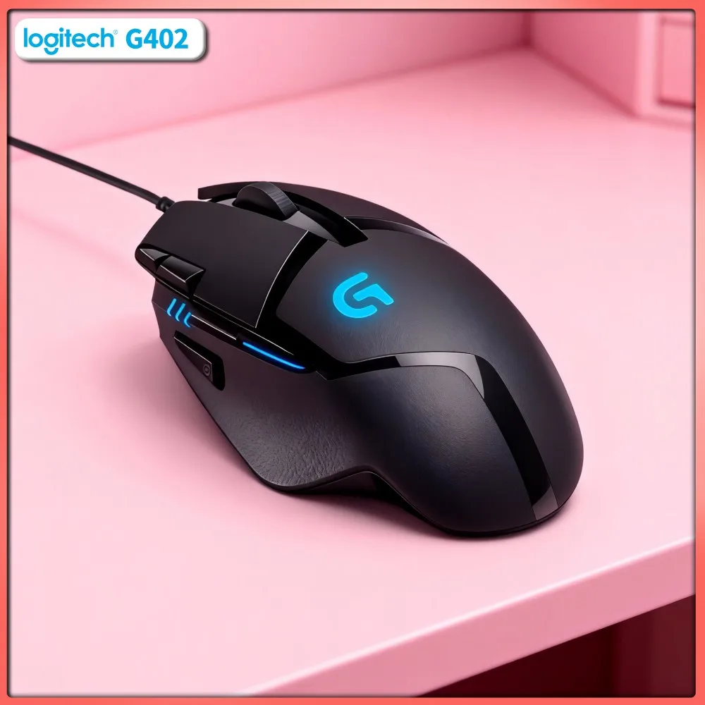 Professional Logitech G402 Gaming Mouse Delta Zero Sensor 500 IPS Anti-Slip for Competitive Multiplayer Play