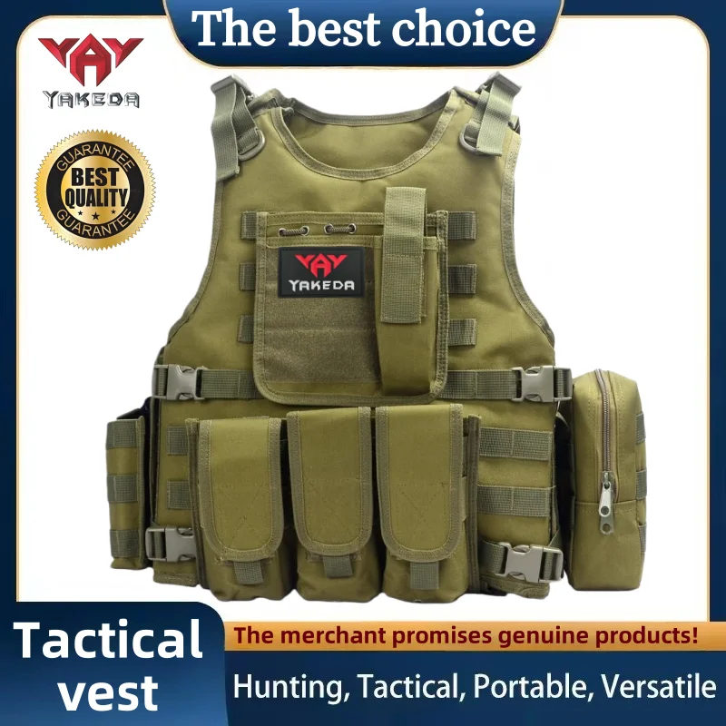 

Многофункциональный износостойкий тактический жилет YAKEDA для тренировок на открытом воздухе, защитная одежда, снаряжение для активного отдыха.