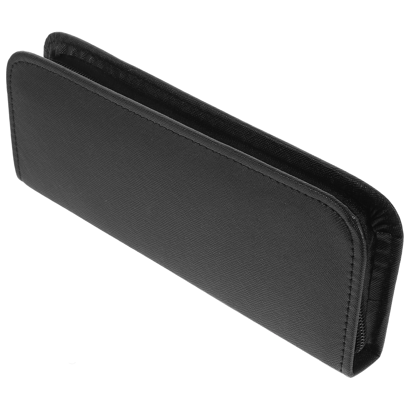 

Professional Hairdressing Handbag Black Canvas PU 21 5x8x2cm Scissors Bag Shears Pouch Salon Barber Accessories Storage Comb