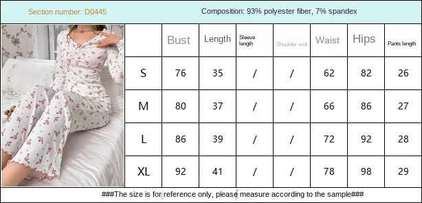 秋のパジャマ女性長袖パジャマ V ネックハートプリント屋外着用可能ホーム服ソフトラウンジウェアナイトガウンセット