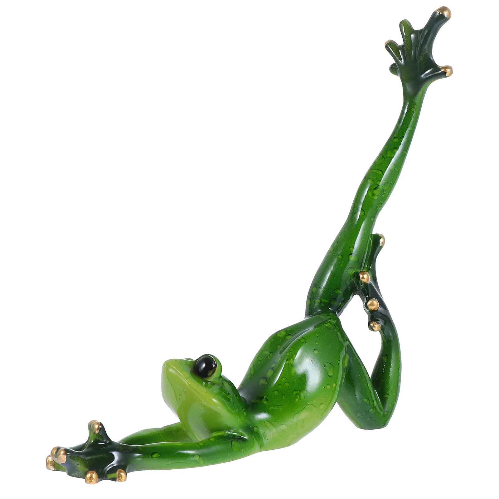 

Yoga Shape Resin Frog Ornament Desktop Tabletop Decoration Home Office Garden Adornment Indoor Outdoor Decor Yoga Shape Figurine