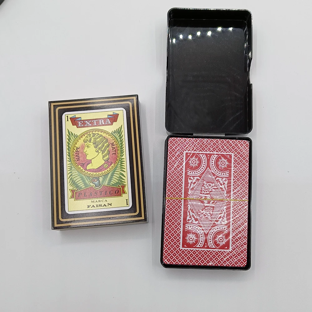 بطاقات البوكر البلاستيكية الفائقة المقاومة للماء ، بطاقات اللعب الإسبانية ، لعبة الحفلات العائلية ، السطح ، 62 × 95 ، 40 #2