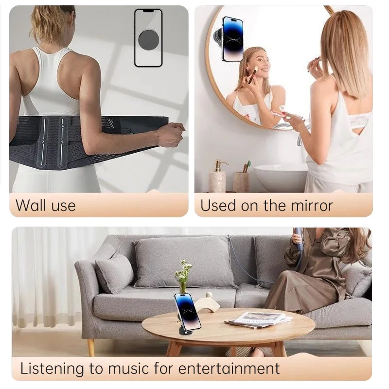 Multi-position magnetic car dashboard mount with adjustable horizontal installation, compatible with all mobile phones. image 5