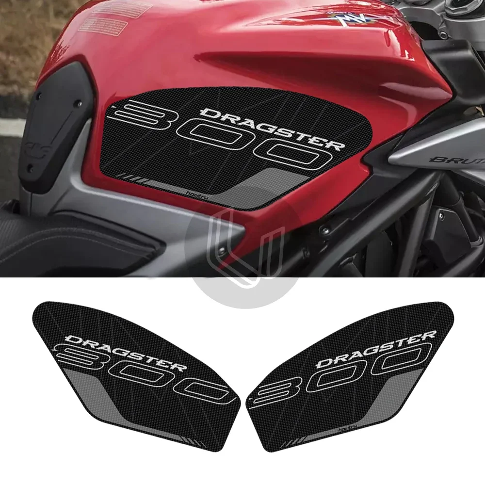 

For Agusta DRAGSTER 800 RC RR AMERICA PIRELLI 19-20 Anti slip Tank Pad 3M Side Gas Knee Grip Traction Pads Protector Sticker