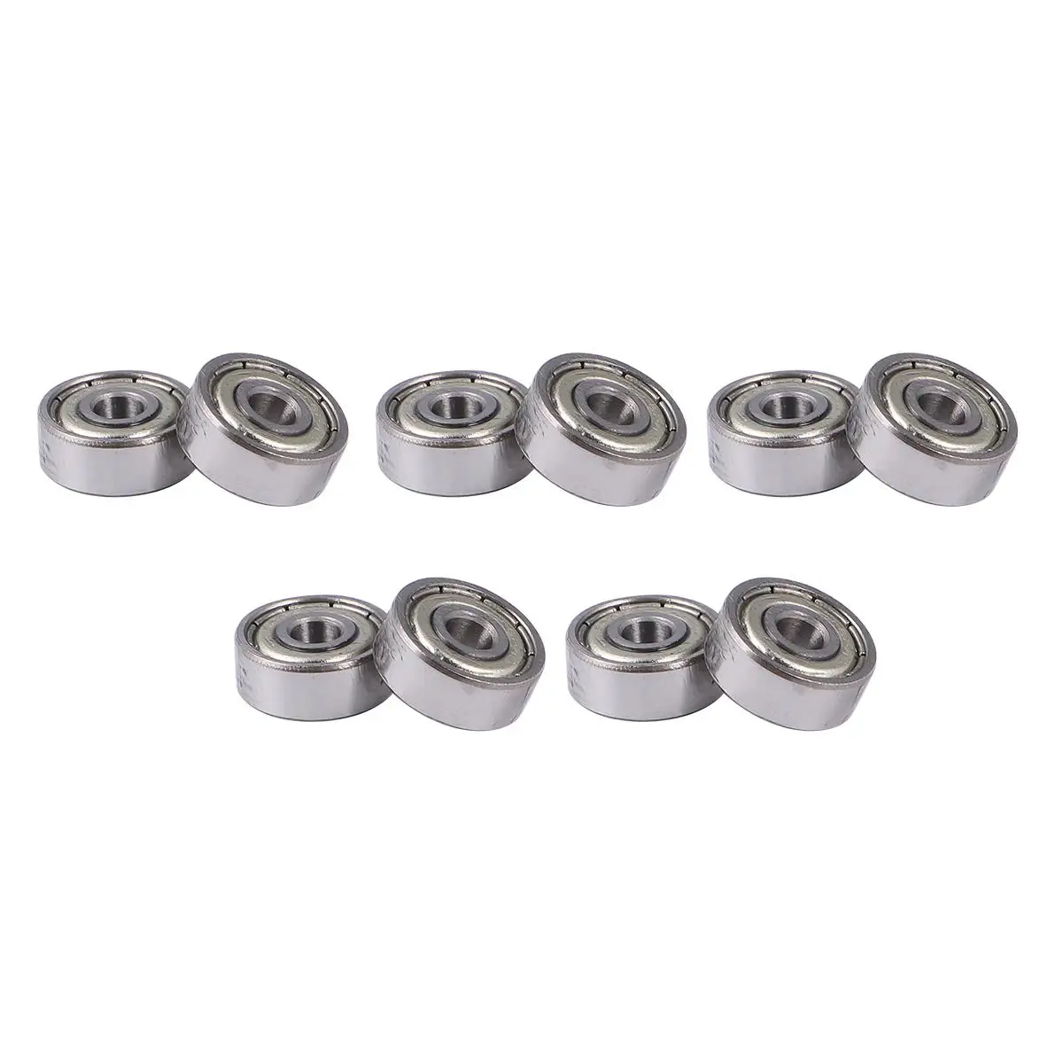 

Deep Groove Ball Bearing 10 Pcs Miniature Double Metal Seal High Bearings for Motor Tractor Precision Bearings Long Life