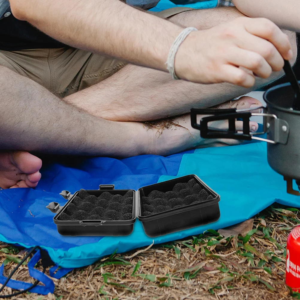 

2Pcs Waterproof Storage Box for Outdoors Camping Shockproof Sealed Container Dry Material Storage for Tools and Food Items