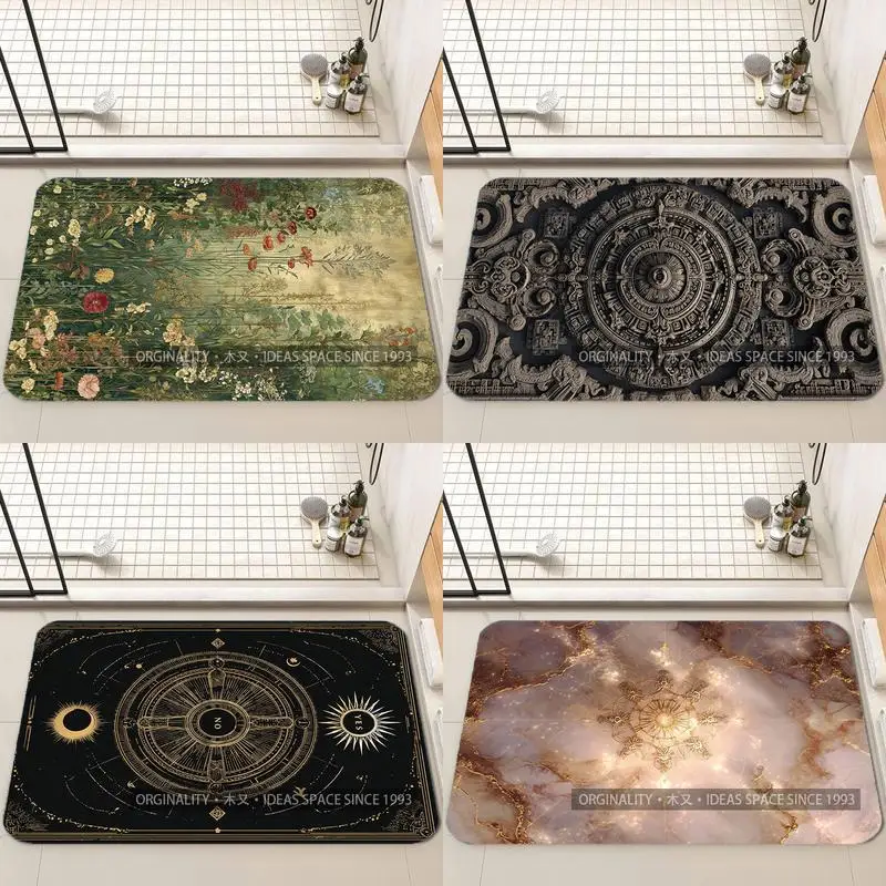 

Floral Patterned Mat Living Room Decoration Home Sofa Non-Slip Carpet Study Bedroom Tatami Children'S Soft Floor Mat