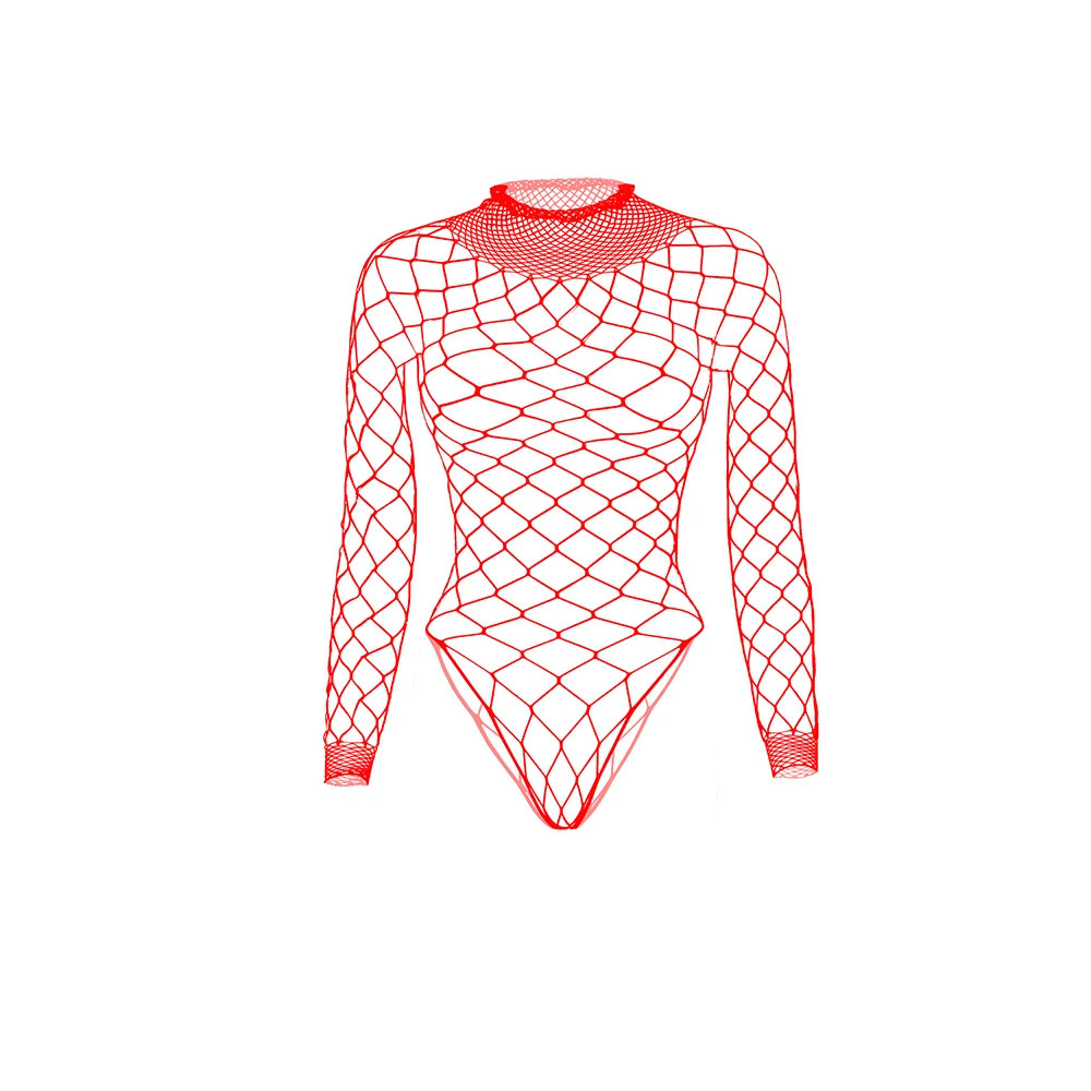 Sex Wear Sissy Underwear Mesh Long Sleeve Nighties Male Sexy Lingerie Mens Fishnet Bodysuit Guy Erotic Party Night Gay ClubWear