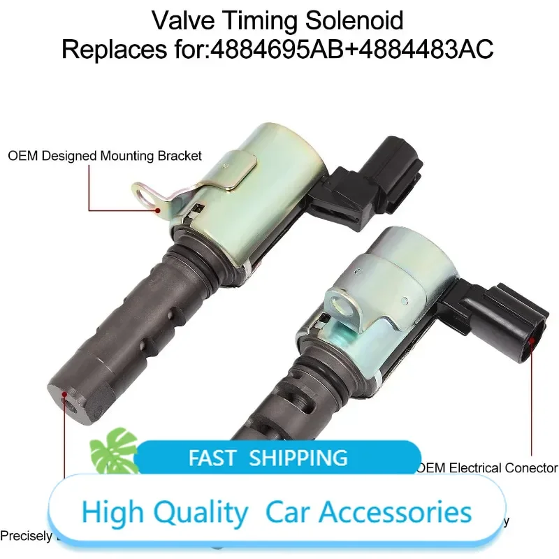 

4884695AB Электромагнитный клапан двигателя с регулируемой синхронизацией для Chrysler Dodge Caliber Journey Jeep Compass, клапан управления маслом VVT 4884483AC