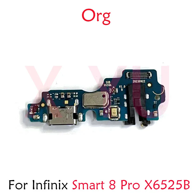 For Infinix Smart 6 7 8 HD Pro Plus X6511 X6512 X6516 X6525 X6526 USB Charging Board Dock Port Flex Cable Repair Parts