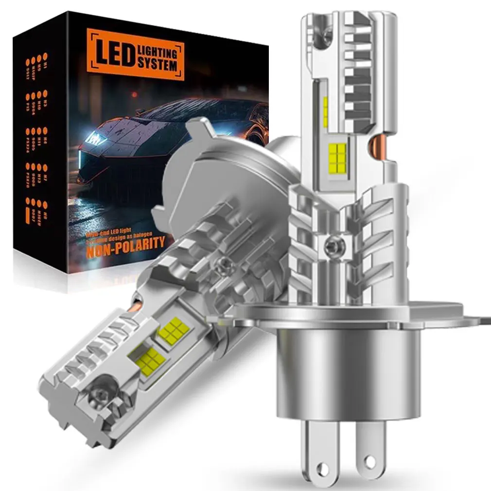 20000LM H4 LED Headlight Bulbs 9003 HB2 High Low Beam Super Bright H4 Led Motorcycle Headlight Auto Lights Led Lamps 12V 6500K