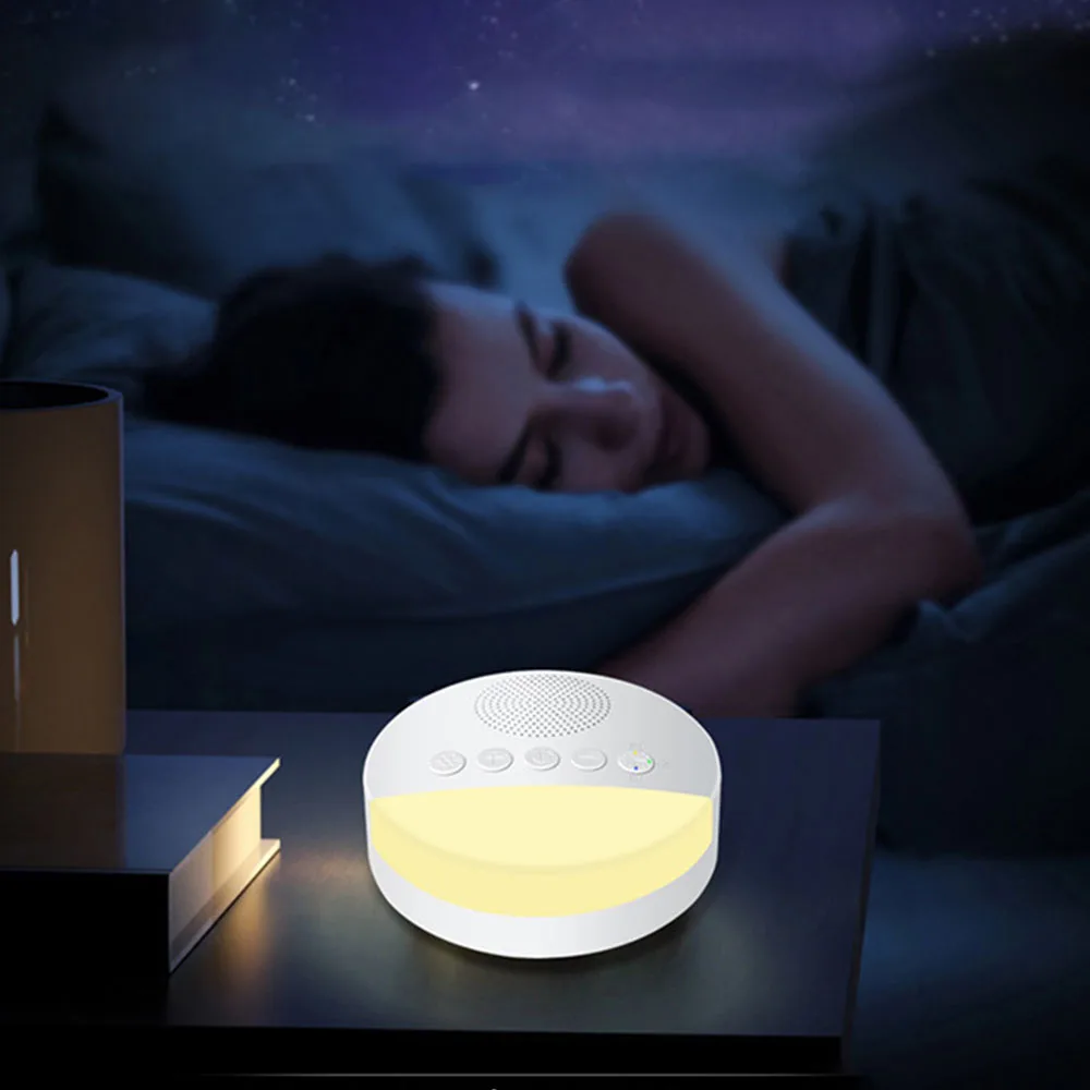 Music Light Sleep Machine 20 Sounds USB Rechargeable Timed Shutdown Sleep Sound Machine White Noise Machine