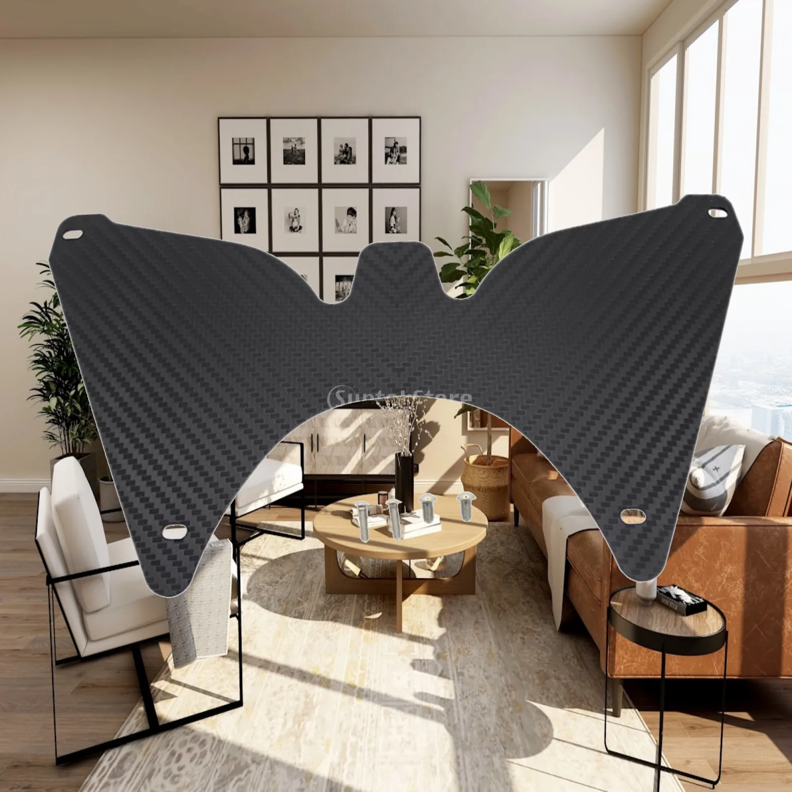 Motorcycle Wind Deflector Airflow Forkshield ABS Black for Honda CRF1000L Africa Twin Adventure Sports 18 19
