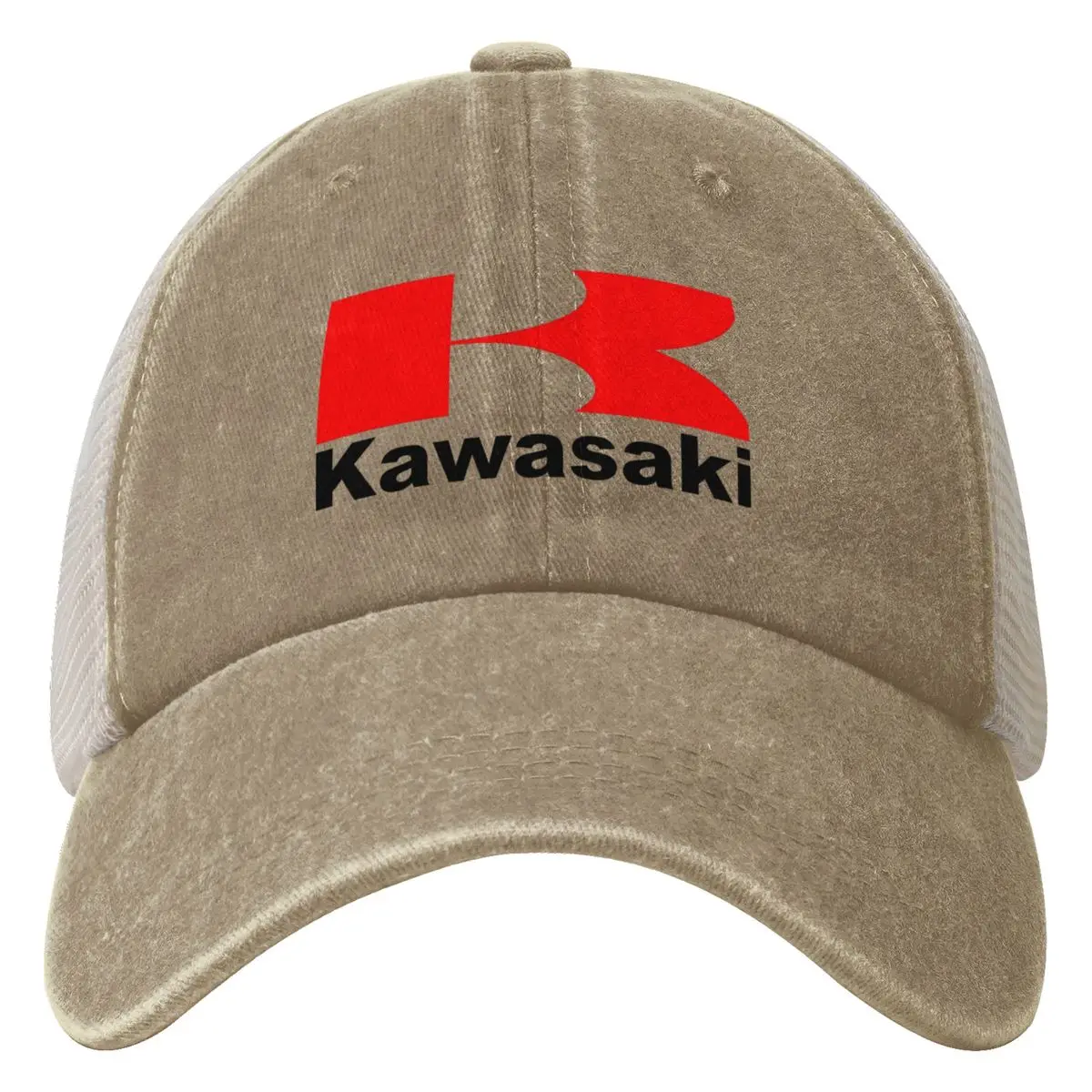 Red Kawasakied Logo Casual Baseball Cap Summer Japan Motorcycle Trucker Hat Outdoor Gym Snapback Cap Couple Women Baseball Caps