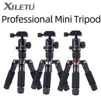 XILETU FM5S Portable Tripode Lightweight Travel Stand Tabletop Video Mini Tripod with 360 Degree Ball Head Tripod For Camera