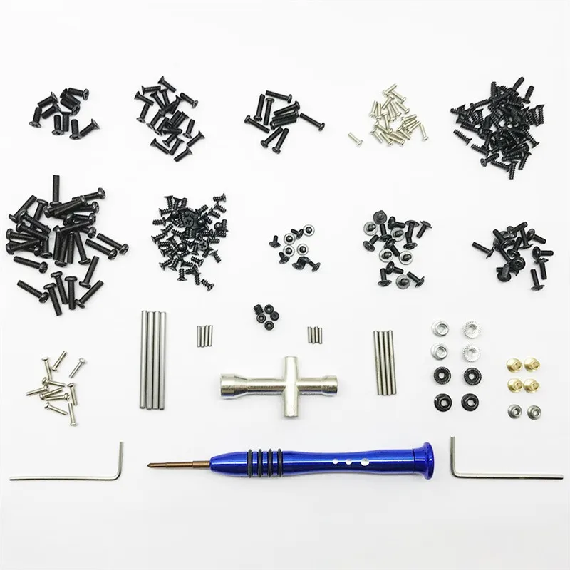 Boîte à outils à vis de mise à niveau en métal pour WLtoys, pièces de voiture RC, 144010, 144001, 144002, 124016, 124017, 124018, 124019