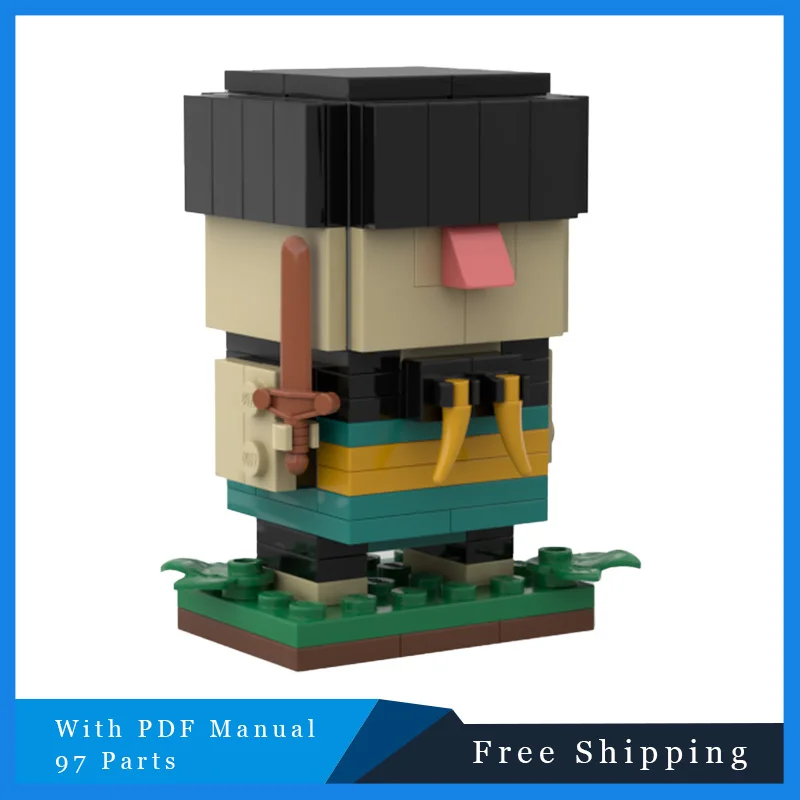 

97, креативные черные волосы, модель Brickheadz, строительные блоки для детей, обучающая сборка, игрушки «сделай сам», подарки на Рождество и день рождения