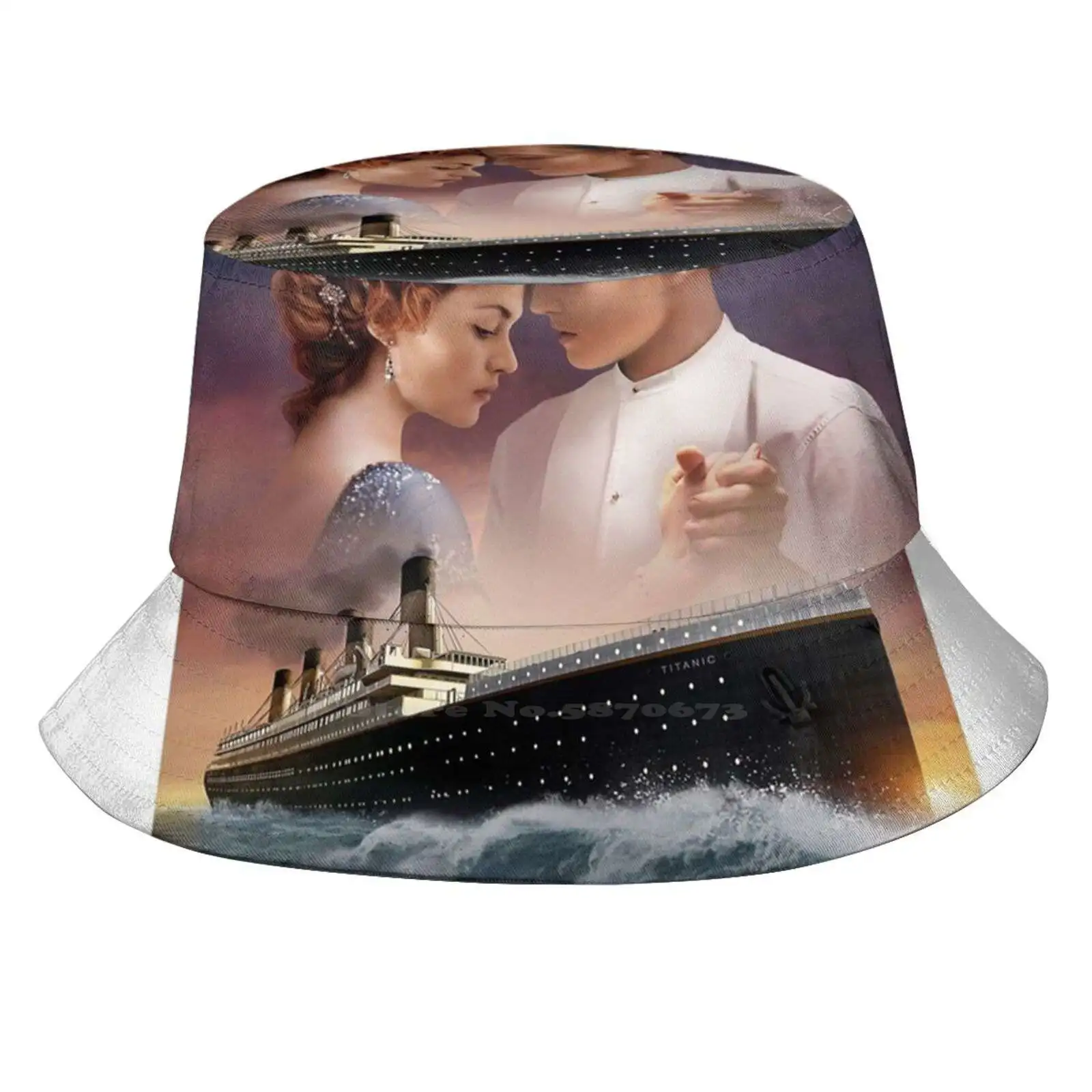 Titanic Unisex Fashion Women Men Breathable Bucket Hats Jack Dawson Movie 90s Rose Dewitt Bukater Epic Romance Fanart