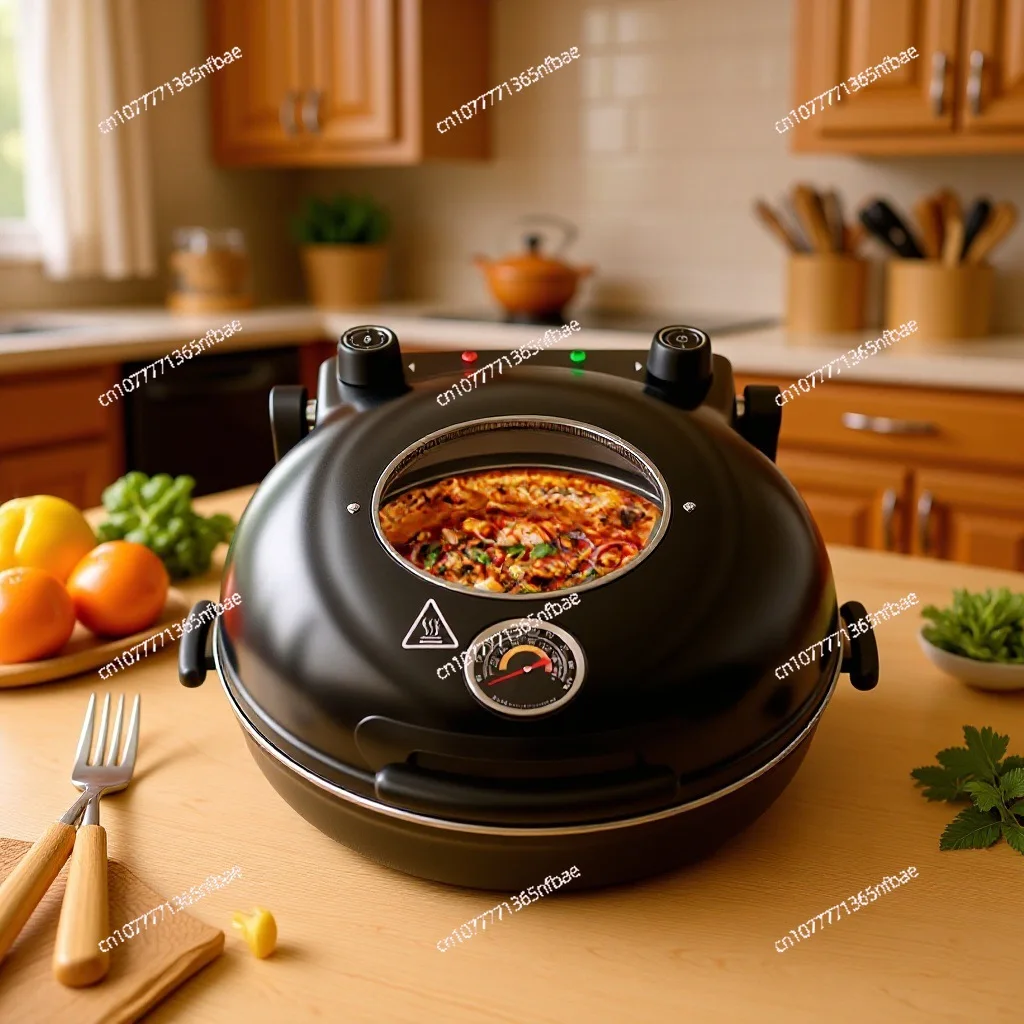 

2026 New Pizza Maker Electric Griddle Household Pizza Oven Grill Pan 220V EU Plug 110V Available