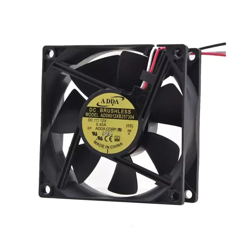 for ADDA AD08012XB257304 12V 0.45A 8025 Cooling Fan for Projector Computer Case Main Board