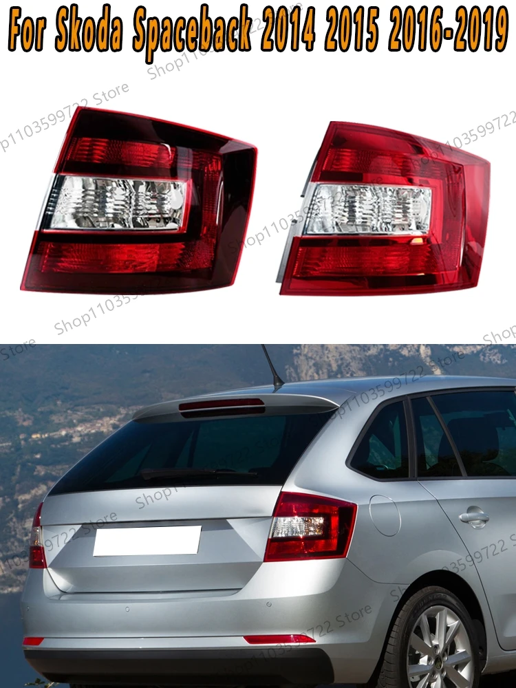Bez żarówki do Skoda Spaceback 2014 2015 2016 2017-2019 Tylne światło kierunkowskazu Światło cofania Światło hamowania Światło ostrzegawcze Światło drogowe — zdjęcie 2
