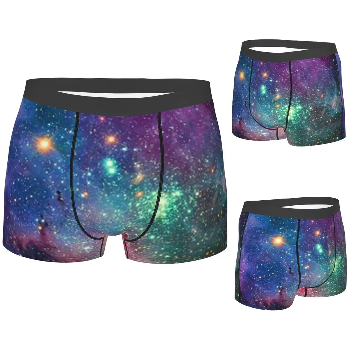 

Boxer Underpants Shorts Galaxy 1 Panties Men Ventilate Underwear for Homme Man Boyfriend Gift