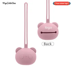 Porta-pacide silicone para bebê, recipiente para customized, portátil, para armazenar bico do bebê, acessório para baby, livre