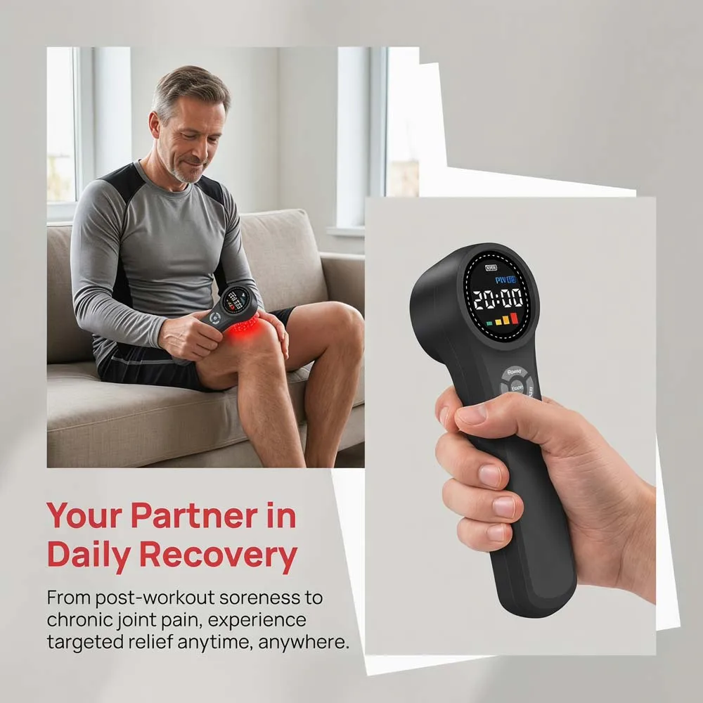 Portable 3 Wavelength Cold Laser Therapy Device