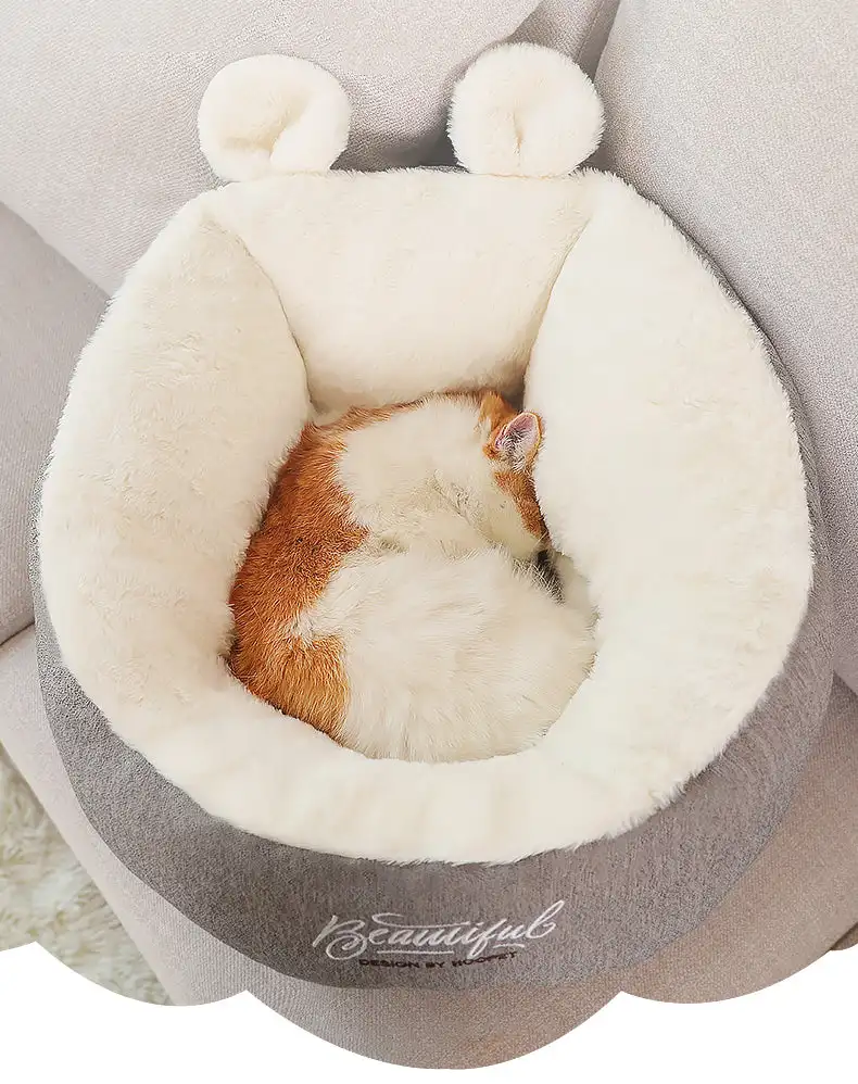 Dropshipping pet bed Warming Dog House Soft Material Pet bag sleeping Cushion