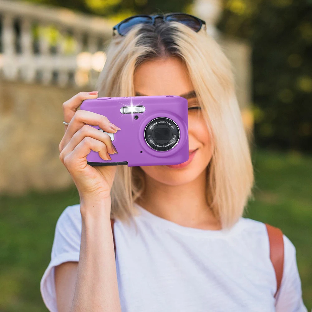 لـ KODAK PIXPRO FZ45 حقيبة كاميرا بقصة ضيقة مع حبل كاميرا خفيف الوزن بلون سادة حافظة حماية لكاميرا السفر الخارجية