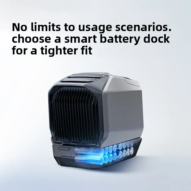 Portable Outdoor AC Host Battery Base Set Rechargeable Power Pack for Camping Mobile Air Cooler