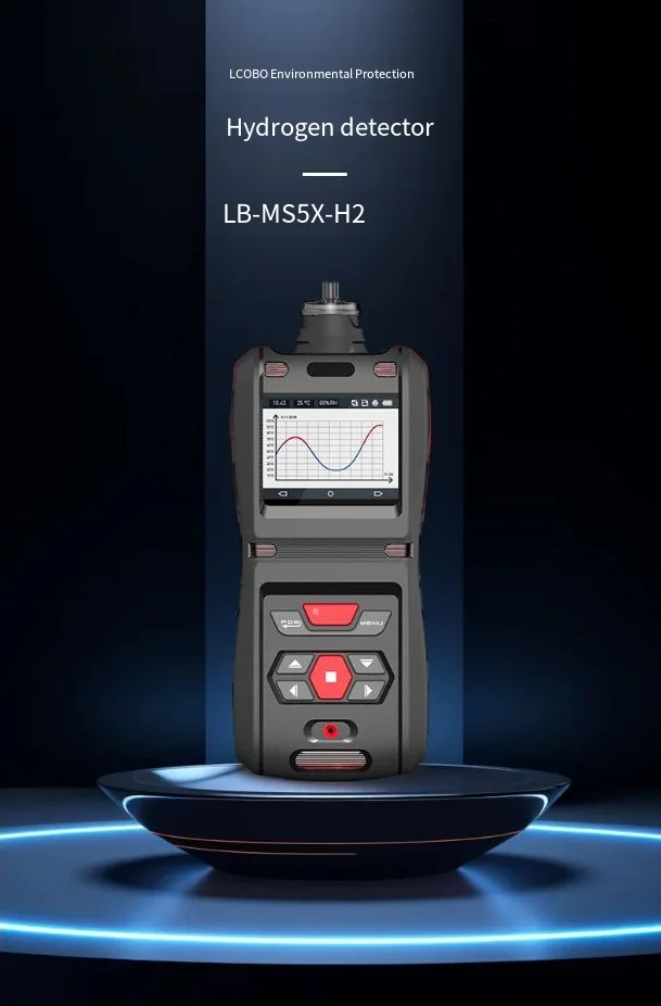 Detector de gás 4 em 1, alarme portátil inteligente, bomba de sucção, à prova de explosão, concentração de hidrogênio, wi-fi