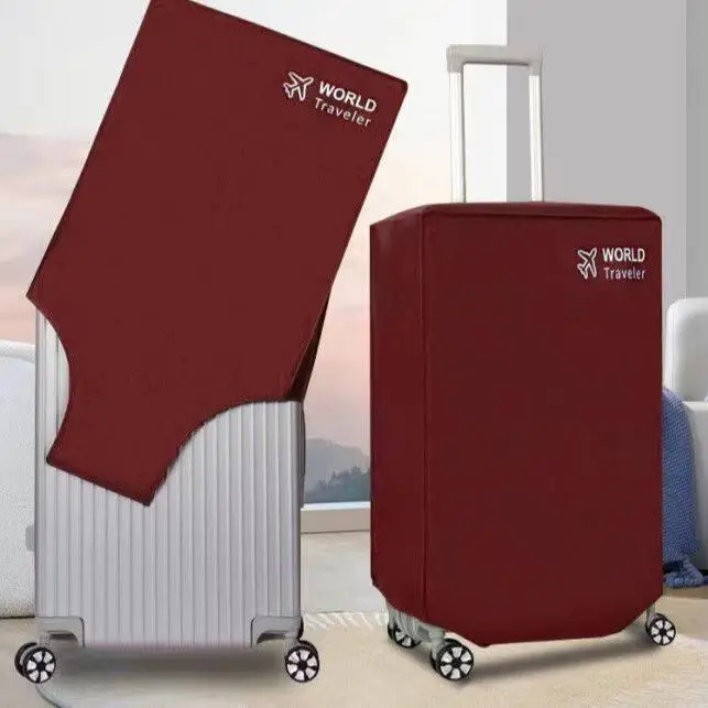 Wedding Red Thick Protective Cover Elastic Son Luggage Bag Dustproof Cover Travel Suitcase Cloth Outer  Protective Case