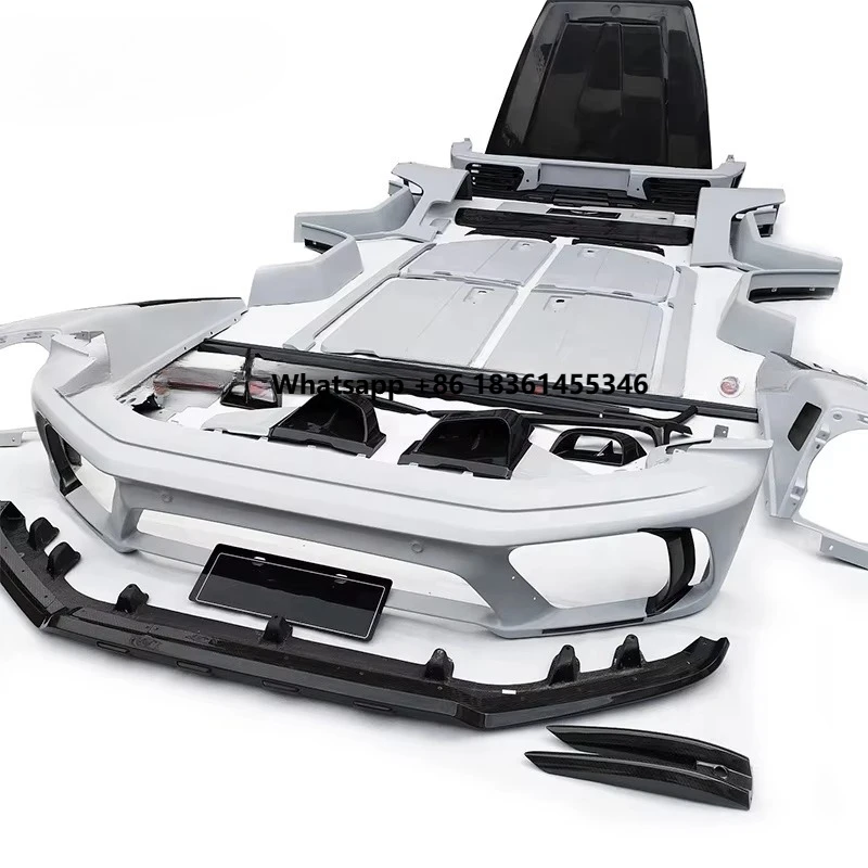 W464 Body Kit – Upgraded to MSY-Style Full Kit, Semi-Carbon Fiber Front Bumper, Rear Bumper & Hood Included