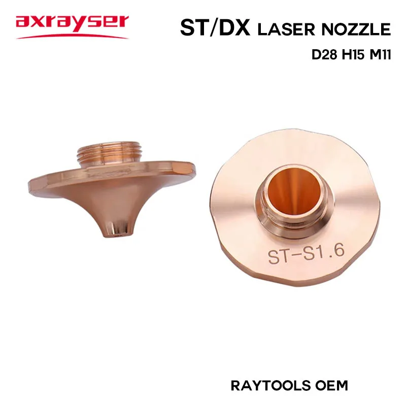 Imagem -02 - Bicos Laser st dx Raytools Original Dia28 M11 Camada Única Dupla Cromada para Peça de Máquina de Corte de Cabeça de Laser de Fibra Cnc