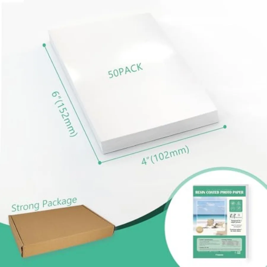 Ultra-Premium Glossy RC Photo Paper, Professional and Heavyweight Metallic Resin Coated Photo Paper, Pigment and Dye Inkjet Pri