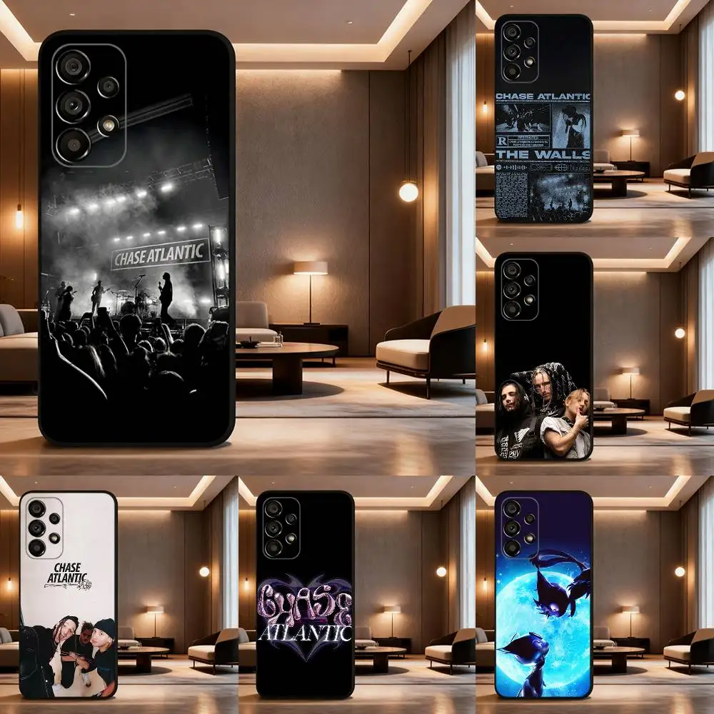 

C-Chase Atlantic Music Group Phone Case For Samsung Galaxy A73,31,32,72,41,53,52,71,22,5G,Note,J7,8,9 Soft Black Cover