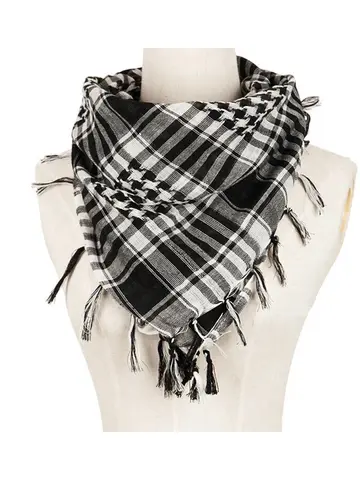 Fashion Military Fashion Lightweight Army Plaid Scarf Unisex Tactical Arab Scarf To Keep Warm