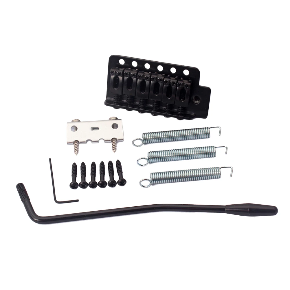 

Guitar Bridge Electric Left Handed 6 String Black Single Tremolo System Accessories Metal Finish Quality Testing Guitar