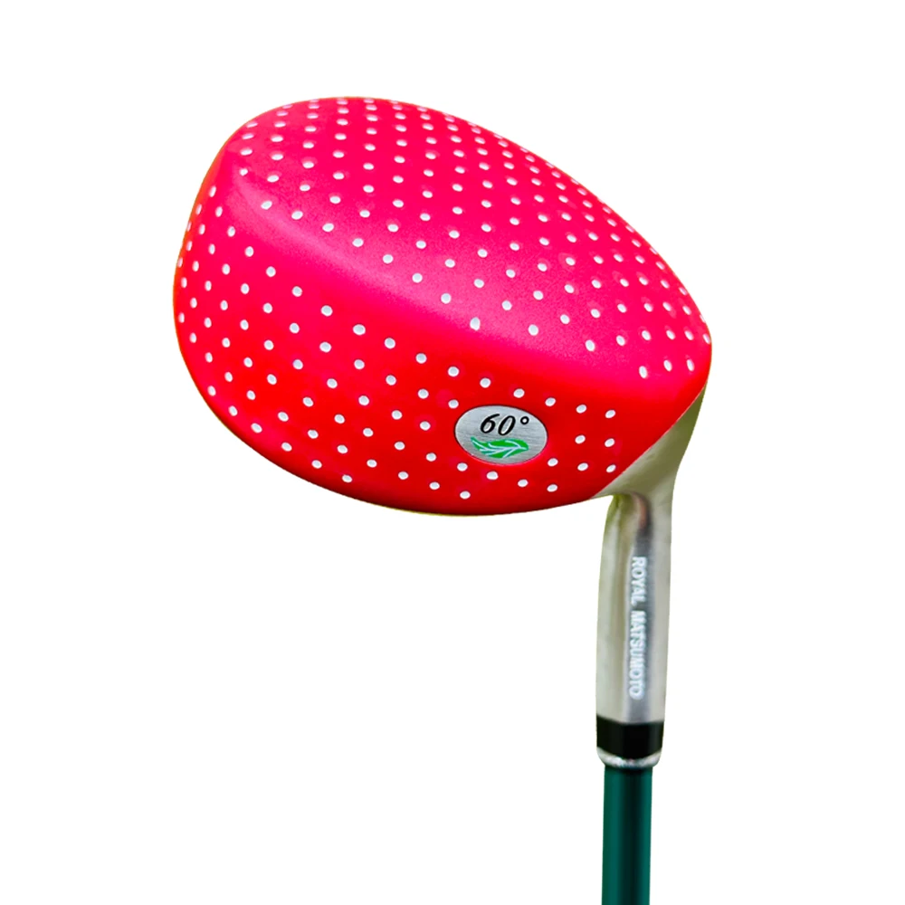 

Women's Strawberry Golf Sand Wedge High-Throwing Fashion Club Green Ring Detail Fun Shape Golf Accessory